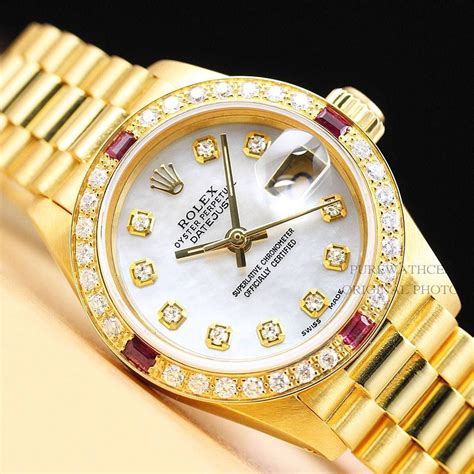 new ladies gold rolex watches|ladies rolex watches pre owned.